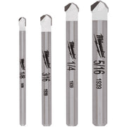 Milwaukee 48-20-8998 Carbide Natural Stone Drill Bit Set (4-Pack)