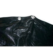 GLI Pool Products Fine Mesh 18ft Round Winter Pool Cover, Black Vinyl, Drawstring Closure, 450018RDESM3BX