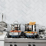 Cuisinart TPC-11 Tri-Ply Pro 11-Piece Stainless Steel Cookware Set