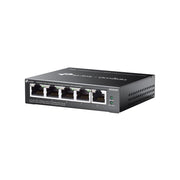 TP-Link Omada ES205GP 5-Port Gigabit Managed Network Switch with 4-Port PoE+, 65W Power Budget, Fanless Metal Casing