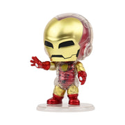Hot Toys Iron Man Cosbaby Collectible Action Figure, Red-and-Gold Armor with Clear Acrylic Detailing, Bobble-Head Style, Window Box Packaging, 7 in, 17826