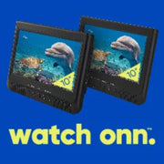 ONN Dual Screen DVD Player with Digital Panel 10