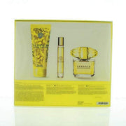 Versace Yellow Diamond 3 Pieces Hardbox Set for Women (3.0 Eau De Toilette Spray / 5.0 Perfumed Body and Shower gel / 10 ML Eau De Toilette Roll)