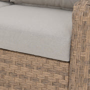 Better Homes & Gardens River Oaks Outdoor Sofa Set with 2 Nesting Tables, Beige, Steel Frame, Weather Resistant BH5736262711032