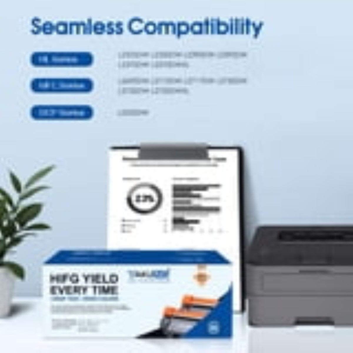 Yakuing TN730 Printer Cartridge, High Yield Black, 4 Pack, 1500 Pages ...