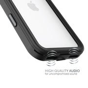 Body Glove 100145074 Tidal Waterproof Phone Case with Built-in Screen Protector, Slim Hard Shell, Black/Clear, Compatible with iPhone 17, Drop Tested to 6ft
