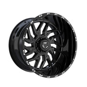 TIS 544BM 20 x 12 Gloss Black Milled Wheel 8x170 (-44mm)