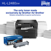 Brother HL-L2480DW Compact Monochrome Multi-Function Laser Printer