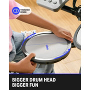 Donner DED-70 Electric Drum Set For Kids Beginner Christmas Birthday Gift, 68+ Sounds, Quiet Mesh Pad, With Portable Type-C Charger