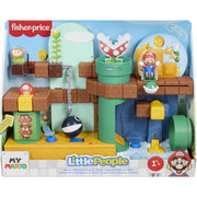 Fisher-Price Little People My Mario Adventure Toddler Toy Playset with Interactive Music and 2 Figures, Multicolor, JHG61