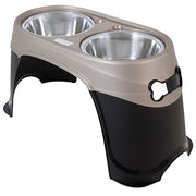 Petmate 23479 Easy Reach Pet Diner, Black/Pearl Tan
