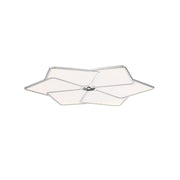 EuroFase Oliti 23 Inch LED Flush Mount Light Fixture, 25W Dimmable, Silver Chrome, 2250 Lumens, 3500K, 34109-014