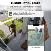 Merkury Smart Full HD Outdoor Security Cameras 3 Pack, 1080P, Night Vision, Two-Way Audio, Wi-Fi Enabled, White, MI-CW355-199W