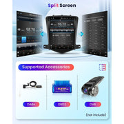 Podofo Cruze J300 Android Car Stereo Radio, 9.7 Inch IPS Touch Screen, 4GB RAM, 64GB Storage, Wireless Carplay