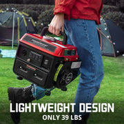 PowerSmart PS50 Gas Fuel Generator 1200W Portable Inverter for Camping Outdoor, Low Noise with AC Outlet
