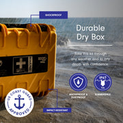 Adventure Medical Kits Marine Series Medical Kit 1500, Waterproof Shockproof First Aid Kit for Boating, Yellow