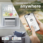 Frigidaire 14,000 BTU Inverter Window Room Air Conditioner, Wi-Fi Enabled, Energy Star Certified, Multi-Directional Airflow, Remote Control, White, FHWW145WE1