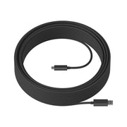 Logitech Strong USB Data Transfer Cable, Active Optical, USB 3.2 Gen 2, USB Type A to USB Type C, 25m, Black, 939-001802