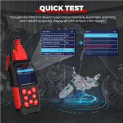 FXTUL M4 Harley Motorcycle Diagnostic Tool with OBD2, ABS, ECU, TPMS, IMMO Code Reader, Real-Time Data and Voltage Test MMT804#251022