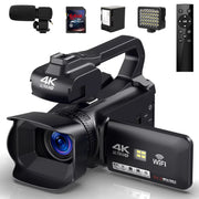 Yixinxin DV074-NBUS31 4K 64MP 60FPS Video Camera Camcorder, Black