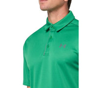 Under Armour 1290140 Men's Tech Golf Polo Shirt, HeatGear Moisture-Wicking, Team Kelly Green and Pitch Gray, 4X-Large Tall