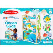 Melissa & Doug 30736 Rollables Wooden Ocean Slide Infant and Toddler Toy (5 Pieces)