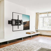 Full Motion Extended TV Wall Mount with Articulating Dual Swivel Arms