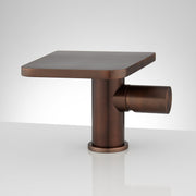Signature Hardware SH449704ORB Knox Waterfall Single Hole Faucet with Drain Overflow, Oil Rubbed Bronze