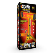 Handy Heater Heatwave Pro Tripod Ceramic Space Heater, 1500W, Black, Adjustable Legs, Telescoping Pole up to 78 in, Detachable Heating Head, Remote Control