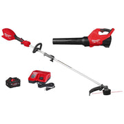 Milwaukee 3031-21 M18 FUEL 18-Volt 16 in. Brushless Cordless Electric QUIK-LOK String Trimmer/Blower Combo Kit w/8.0 Battery (2-Tool)