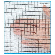KidKusion Non-Retractable Driveway Safety Net, Weather-Resistant Polyethylene and Galvanized Steel, Orange, 28 Ft, 36 In Tall, 4828