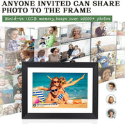Aursear XG-11 10.1'' WiFi Digital Picture Frame, Electric Smart Digital Photo Frame with 1280x800 IPS Touchscreen, Auto-Rotate, Share Moments Instantly via Free App from Anywhere