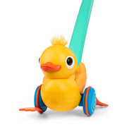 Battat Wacky Waddle Duck Push Toy with Sounds, Kid-Powered Toddler Walker, Yellow, 12 Months and Up, BT1866Z