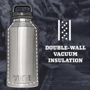 YETI Rambler Bottle with Chug Cap - 64 oz. - Navy - 18/8 Stainless Steel