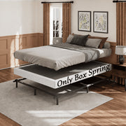 PIVOTIX King Size Box Springs Heavy-Duty Metal Mattress Foundation with Removable Fabric Cover 5 Inch BS05-5A