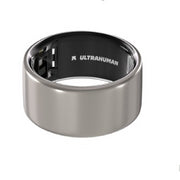 ULTRAHUMAN UHRA-RT-10 Ring AIR Smart Ring - Track Sleep, Movement & Recovery Score - Size 10 - Raw Titanium