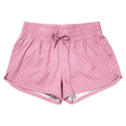 AFTCO Strike Printed Women's Swim Trunks, 4-Way Stretch, DWR Stain Resistant, Adjustable Waistband, UPF 50 Sun Protection, Wild Rose