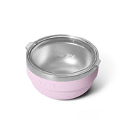 YETI Rambler Insulated Bowl, Vacuum Insulated Stainless Steel, 1 Quart, Cherry Blossom, Stackable and Nestable with Lid