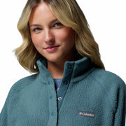 Columbia Women's Jasper Ridge Pebbled Fleece Half Snap Pullover, Lightweight Warm Layering, Shale Purple, L, 2142381551L