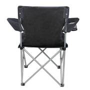 Ozark Trail Quad Folding Camp Chair with Steel Frame, Tear-Resistant Polyester Fabric, Mesh Cup Holder, Burnt Orange