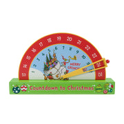 Ruz DC Grinch MDF Countdown Calendar, Multicolor Christmas Decor, 6.9 in