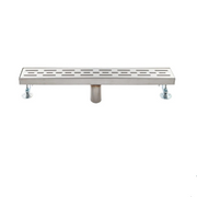 Signature Hardware  ZA3-G01-PO-18-C Polished SS Rectangular Shower Drain-Removal Tool and Filter, CUPC & UPS Approved -18
