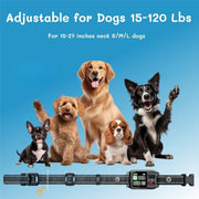 SAMFAT GPS Wireless Dog Fence System with Adjustable Warning Strength, IPX7 Waterproof Rechargeable Collar, Safe Zone Radius 49-6561 ft