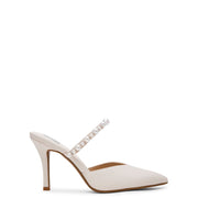 DV Dolce Vita Geanie P Women's Pointed Toe Slide-On Heel with Pearl Detail, Ivory Pearl, 4 in Stiletto RGEANIE1-105