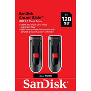 SanDisk SDCZ60-128G-AW462 128GB Cruzer Glide USB 2.0 Flash Drive - 2 Pack