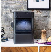GE Profile Opal 2.0 Ultra Nugget Ice Maker with Scale Inhibiting Filter, WiFi, Touch Display, Black, 38 lbs Daily Production, XPIO23SWBB