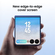 Samsung Galaxy Z Flip7 Cell Phone, Foldable 6.9-Inch AMOLED Display, 256GB Storage, 50MP Camera, Android 16, 5G, Blue Shadow