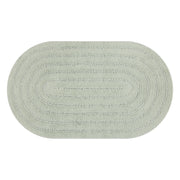 Beautiful Oval Cotton Bath Rug by Drew Barrymore, Sage Green, 20 x 34