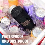 JBL Grip Portable Bluetooth Speaker, Bold JBL Pro Sound with AI Sound Boost, IP68 Waterproof and Dustproof, Drop-Proof, Integrated Ambient LED Light, Up to 14 Hours Playtime, Black