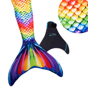 Fin Fun Lightweight Mermaid Tail with Patented Monofin, Celtic Green, XL